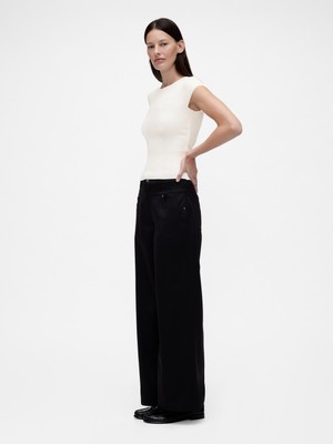 Gap Kadın Beyaz Gapstudio Rib T-Shirt