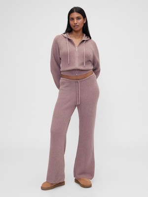 Gap Kadın Koyu Pembe Gap × Summer Fridays Cashsoft Waffle Boot Eşofman Altı
