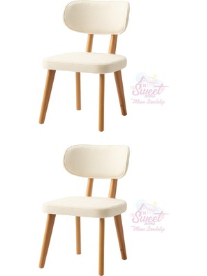Sweet Home Masa Sandalye Masal Ahşap Gürgen Sandalye  2 Lı Set Cafe,restaurant,mutfak,salon,yemek Odası Sandalyesi