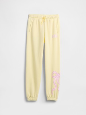 Gap Kız Çocuk Sarı Relaxed Gap Logo Jogger Eşofman Altı