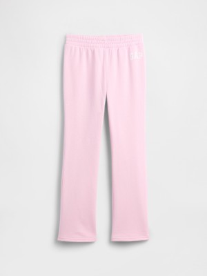 Gap Kız Çocuk Açık Pembe Relaxed Gap Logo Bootcut Eşofman Altı