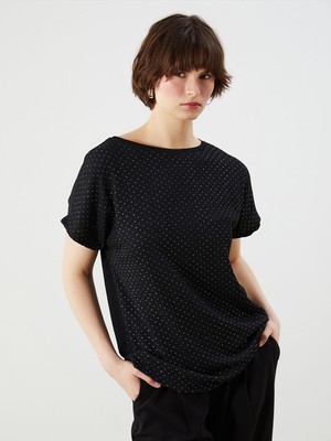 Lc Waikiki Yeni Sezon Bisiklet Yaka Desenli Kadın Tişört