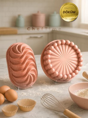2’li Rose Granit Döküm Baton & Tart Kek Kalıbı
