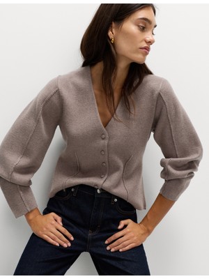 Marks & Spencer V-Yaka Düğmeli Hırka