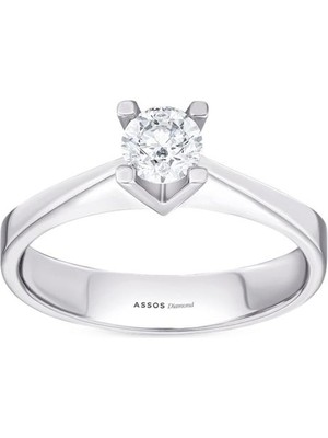 Assos Pırlanta 0.35 Karat Pırlanta Tektaş Yüzük
