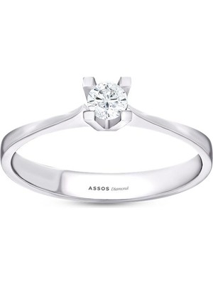 Assos Pırlanta 0.25 Karat Pırlanta Tektaş Yüzük