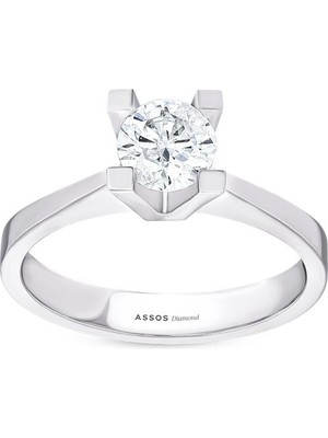 Assos Pırlanta 0.30 Karat Pırlanta Tektaş Yüzük
