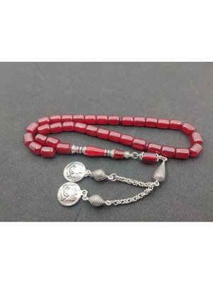 İskeçe Tesbih Zeyn Usta Eseri 925 Ayar Gümüş Nakkaş Kondüsyon Harikası Alman Faturan Sertifikalı 7417