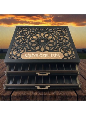 Ecce Çekmeceli 2 Katlı 20 Li Tesbih Kutusu