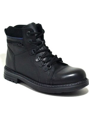 Rakerplus Minotor Hakiki Deri Kürklü Fermuarlı Çocuk Bot