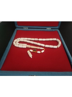 İskeçe Tesbih Başka Yerde Yok!!! Iskeçeli Cemil Usta Eseri Vıp Kutulu 32.09 Gr. Zürafa Kemiği Sertifikalı 8217