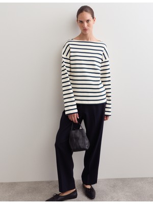 Marks & Spencer Pamuklu Çizgili Bluz