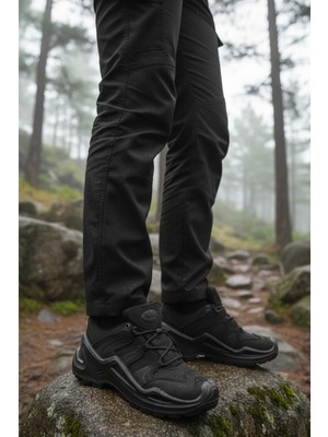 Scooter P3103 M Siyah Nubuk Su Geçirmez Kaymaz Taban  Erkek Outdoor Ayakkabı