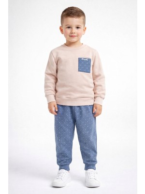 MB Kids Puanlı Erkek Çocuk 2 Ip Mevsimlik Eşofman Takım