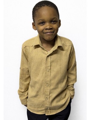 Senior Çocuk Keten Gömlek