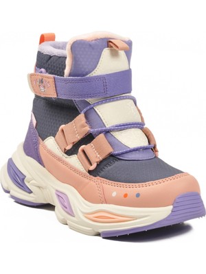 Pepino 2087 F Mor Pudra Içi Polarlı Cırtlı Kız Çocuk Bot