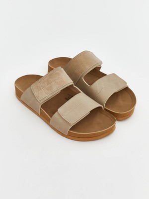 Lc Waikiki Yeni Sezon Süet Görünümlü Cırt Cırtlı Kadın Terlik