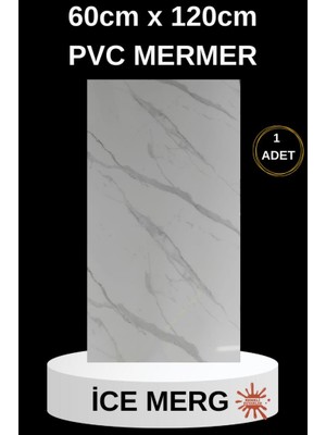 Renkli Duvarlar Alternatif Kaplama UV PVC İcemerg Mermer Desenli 1 Adet 60x120cm Ev Ofis Otel Duvar Kaplama Paneli
