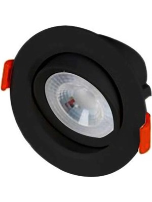 5li Paket Cata Lal 7 Watt Siyah Kasa Beyaz Işık LED Spot CT-5200 Lal 6500K - 470LM