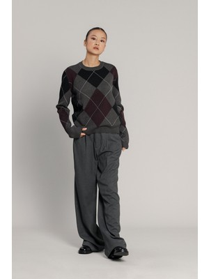 Nisan Triko Baklava Desenli Triko Kazak