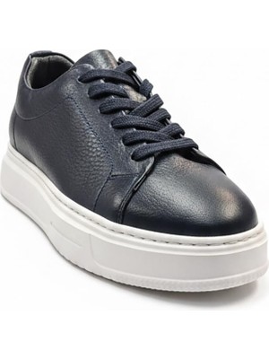 Ustalar Ayakkabı Lacivert-Beyaz Erkek Hakiki Deri Ayakkabı 621.329