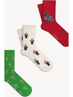 Yılbaşı Christmas Çorabı 3'lü
