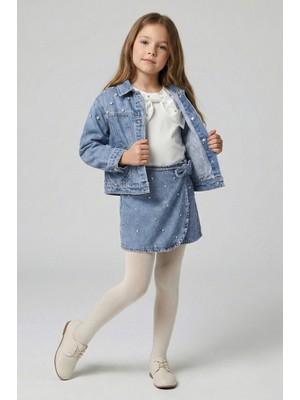 Dmb Kız Kot Şort Etekli Takım  26YDMB-9056