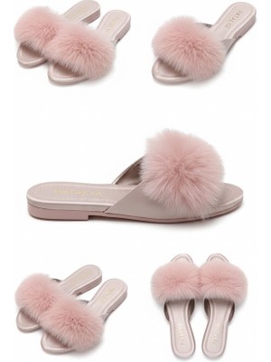 Gc Patalya Pudra Kaztüyü Topuksuz Kadın Terlik 615