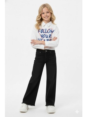 Dmb Kız Bol Paça Kot Pantolon 26YDMB-2985