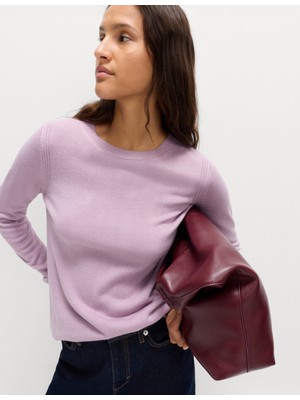 Marks & Spencer Süper Yumuşak Yuvarlak Yaka Kazak