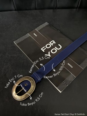 Fiori Oval Antik Tokalı Kadın Pantolon Kemeri, Ceket Kemeri, Gömlek Kemeri, Elbise Kemeri