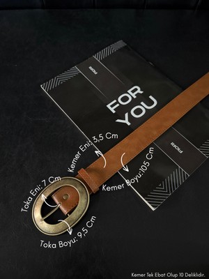 Fiori Oval Antik Tokalı Kadın Pantolon Kemeri, Ceket Kemeri, Gömlek Kemeri, Elbise Kemeri