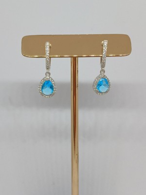 Lunel Silver 925 Ayar Damla Taşlı Gümüş Küpe - Şık ve Zarif Tasarım, Günlük ve Özel Günler Için (4,04 Gr.)