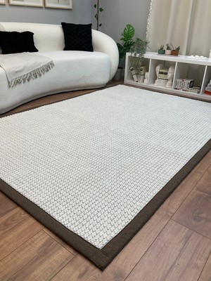 Saraz Halı Kumaş Bordür Gri Bukle Antrasit Bordür  Halı Salon Koridor Mutfak Çocuk Odası Halısı  Kilim S267