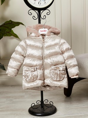 Benitto Kids Kız Bebek Çocuk Kapüşonlu Mont 51360