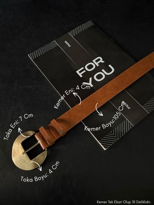 Fiori Oval Tokalı Kadın Pantolon Kemeri, Ceket Kemeri, Elbise Kemeri, Gömlek Kemeri