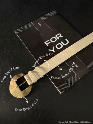 Fiori Oval Tokalı Kadın Pantolon Kemeri, Ceket Kemeri, Elbise Kemeri, Gömlek Kemeri