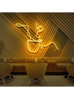 Disa Neon LED Duvar Dekoratif Aydınlatma -Kafe, 60X30CM-