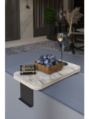 Yan Sehpa Ayarlanabilir Tepsi Dikdörtgen Dekoratif Modern Yatay Dikey Koltuk Sehpası Efes