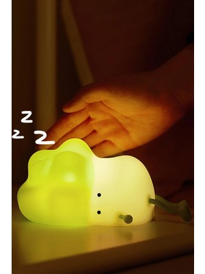 CoverZone Yumuşak Silikon Brokoli Mini Gece Lambası Dekoratif Işık Derecesi Ayarlanabilir Yatak Odası Lambası Broccoli Kitap Okuma Lambası Çocuk Odası 8cm x 9cm (Brokoli - K1110)