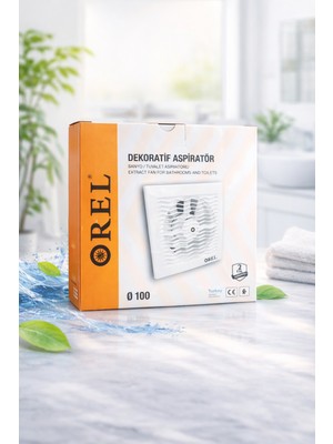 Orel Dekoratif Banyo Aspiratörü 100'LÜK