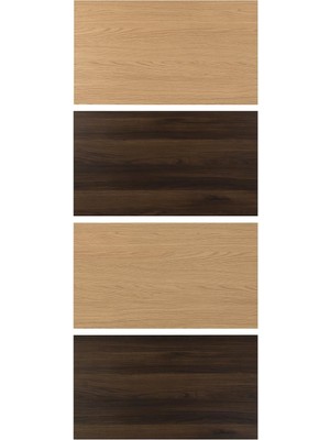 Hobiurun Sürgü Kapak, Koyu Kahve-Meşe Görünümlü, 100X236 cm