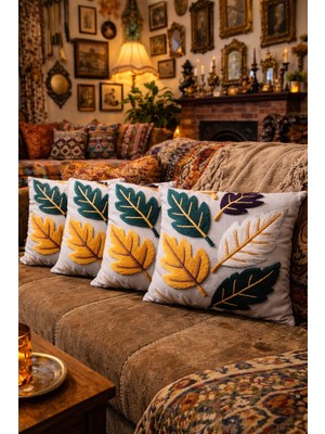 Özdağ Home Concept 3D Dijital Baskı Premium Kumaş Kırlent Kılıfı 43X43 cm 2’li Set  Dekoratif Yastık