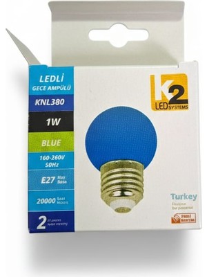 K2 Ledli Gece Ampülü