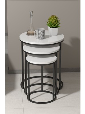 Zigon Sehpa C Lüx Beyaz