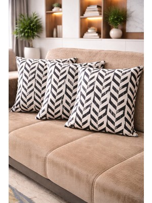 Özdağ Home Concept 3D Dijital Baskı Premium Kumaş Kırlent Kılıfı 43X43 cm 2’li Set  Dekoratif Yastık