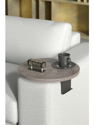 Yan Sehpa Ayarlanabilir Tepsi Dekoratif Modern Tepsi Koltuk Sehpası Gordion