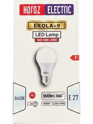 Horoz 9W Beyaz LED Ampul 900LUMEN 5 ADET