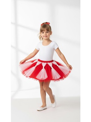 Mavimoure 23 Nisan 29 Ekim Özel Gün & Günlük Için Uygun Tül Detaylı Gösteri Eteği