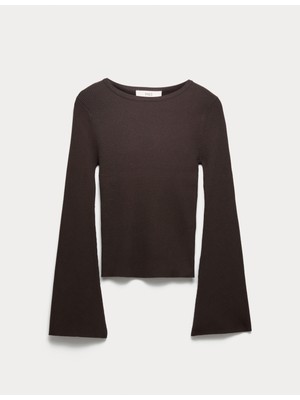 Marks & Spencer Geniş Kollu Triko Üst